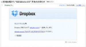 Dropbox共有フォルダ