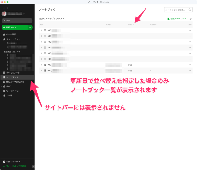 Evernoteアプリのサイドバーにノートブックが表示されなくなった時の解決方法 Penchi Jp